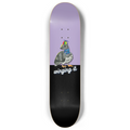 Pigeon with Colorful Pinwheel Hat Cute Skateboard 8"